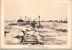 Wijchen, Watersnoodramp, Spoordijk 1926 (GD), Verzamelen, Ansichtkaarten | Nederland, Verzenden, 1920 tot 1940, Ongelopen, Gelderland