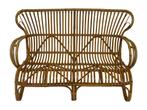Vintage Rotan Bank Belse 8 Design Jaren 60 Rohe Noordwolde, Huis en Inrichting, Banken | Bankstellen, Gebruikt, Vintage, Riet of Rotan