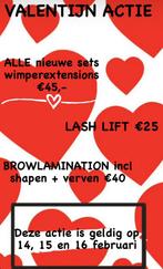 WIMPEREXTENSIONS & BROW valentijnactie, Sieraden, Tassen en Uiterlijk, Uiterlijk | Cosmetica en Make-up, Ophalen of Verzenden