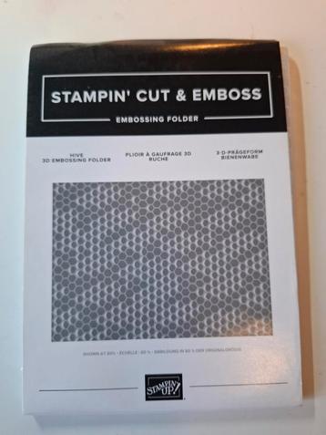 Stampin up embossingfolder: hive 3d beschikbaar voor biedingen