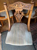 6 eettafel stoelen, Ophalen, Gebruikt, 50 tot 100 cm, Klassiek