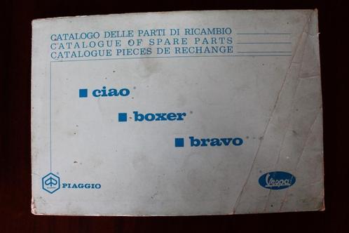 Vespa Piaggio Ciao Boxer Bravo 1973 ? parts catalogue, Fietsen en Brommers, Handleidingen en Instructieboekjes, Ophalen of Verzenden