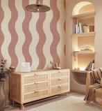 Behang Annet Weelink - Sway stripe soft terra, Ophalen of Verzenden, Minder dan 10 m²