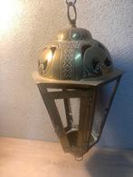 Antieke koperen lamp hanglamp lantaarn XXX Amsterdam, Ophalen of Verzenden