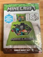 Minecraft Dekbedovertrek - Nieuw!, Eenpersoons, Dekbedovertrek, Nieuw, Ophalen of Verzenden