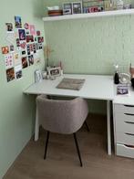 Wit bureau Ikea, Huis en Inrichting, Bureaus, Ophalen, Zo goed als nieuw, Bureau