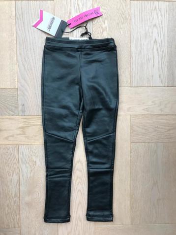 NIEUWE Stoere zwarte leatherlook broek 4president maat 116 beschikbaar voor biedingen