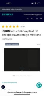 NIEUWE Siemens Studioline 80 cm inductie 1000 Euro Korting, Ophalen of Verzenden, Zo goed als nieuw, Inbouw, Inductie