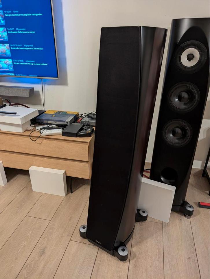 Pioneer TAD S-3EX speakers darkwood paar., Audio, Tv en Foto, Luidsprekers, Front, Rear of Stereo speakers, 120 watt of meer, Overige merken