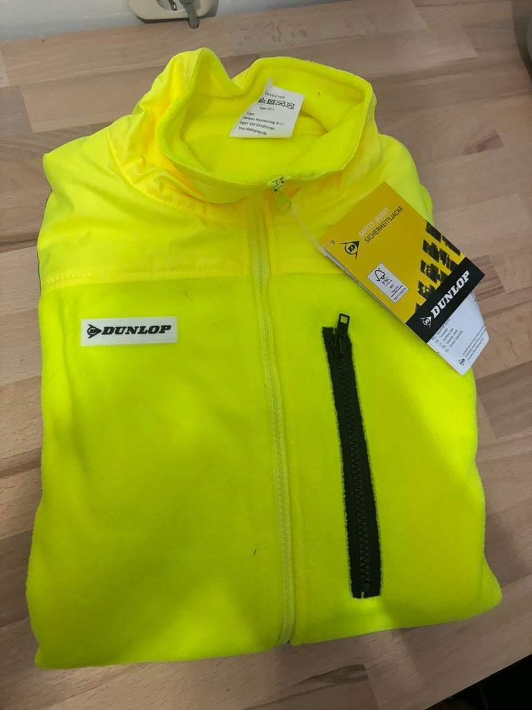 Nieuwe Dunlop veiligheidsjas met reflectoren, Tuin en Terras, Werkkleding, Ophalen of Verzenden, Nieuw, Laarzen