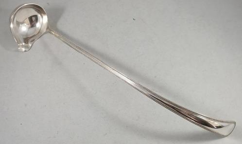 Zilveren kersenlepel Parelrand antiek 835 zilver, Antiek en Kunst, Antiek | Goud en Zilver, Zilver, Ophalen of Verzenden