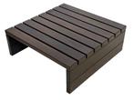 Vintage salontafel slatted latten Wengé massief jaren 70, Huis en Inrichting, Tafels | Salontafels, 100 tot 150 cm, Vintage, 50 tot 100 cm