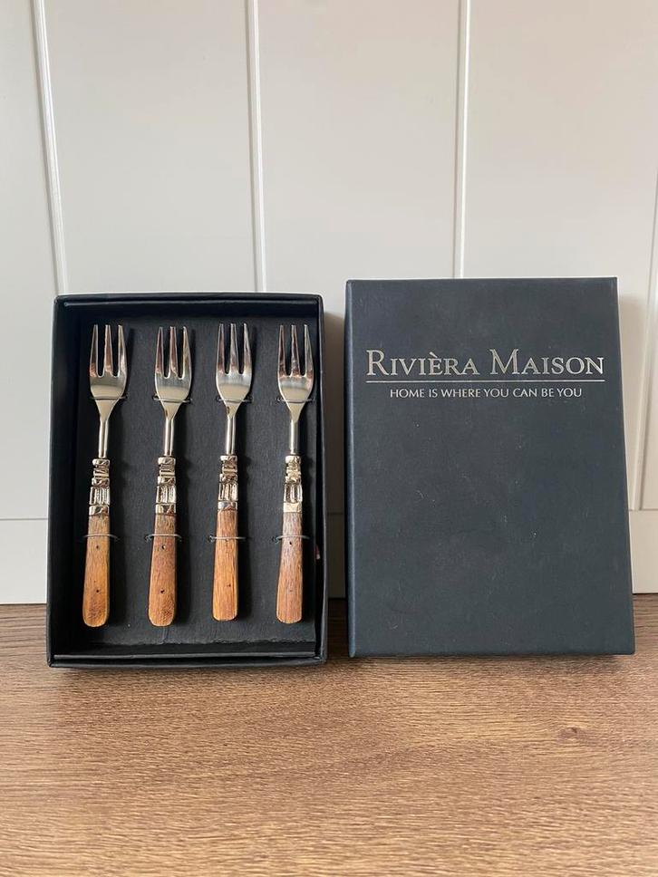 Riviera Maison gebaks vorkjes nieuw in doos, Huis en Inrichting, Keuken | Servies, Ophalen of Verzenden