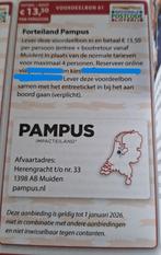 Forteiland Pampus entree + boot € 13,50 p.p., Eén persoon, Kortingsbon, Overige typen