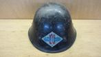 Helm Nederlandse spoorwegen WO2 / jaren 50 - origineel MK40, Verzamelen, Militaria | Tweede Wereldoorlog, Ophalen of Verzenden