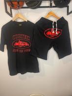 Corteiz Set - Zwart met Rood Logo, Kleding | Heren, Ophalen of Verzenden, Nieuw, Maat 48/50 (M)