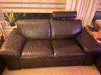 Natuzzi Zelig lederen bankstel met relaxfunctie, Huis en Inrichting, Banken | Bankstellen, Ophalen, Zo goed als nieuw, Rechte bank