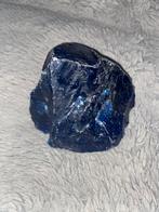 Blauw Glas - Decoratief Stuk Glas, Ophalen of Verzenden, Mineraal