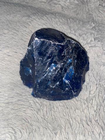 Blauw Glas - Decoratief Stuk Glas beschikbaar voor biedingen