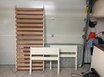 Eenpersoonsbed met matras 190x80, Ophalen, Gebruikt, Eenpersoons, Wit