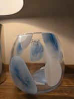 Fidrio vaas petrol, Blauw, Ophalen of Verzenden, Minder dan 50 cm, Glas