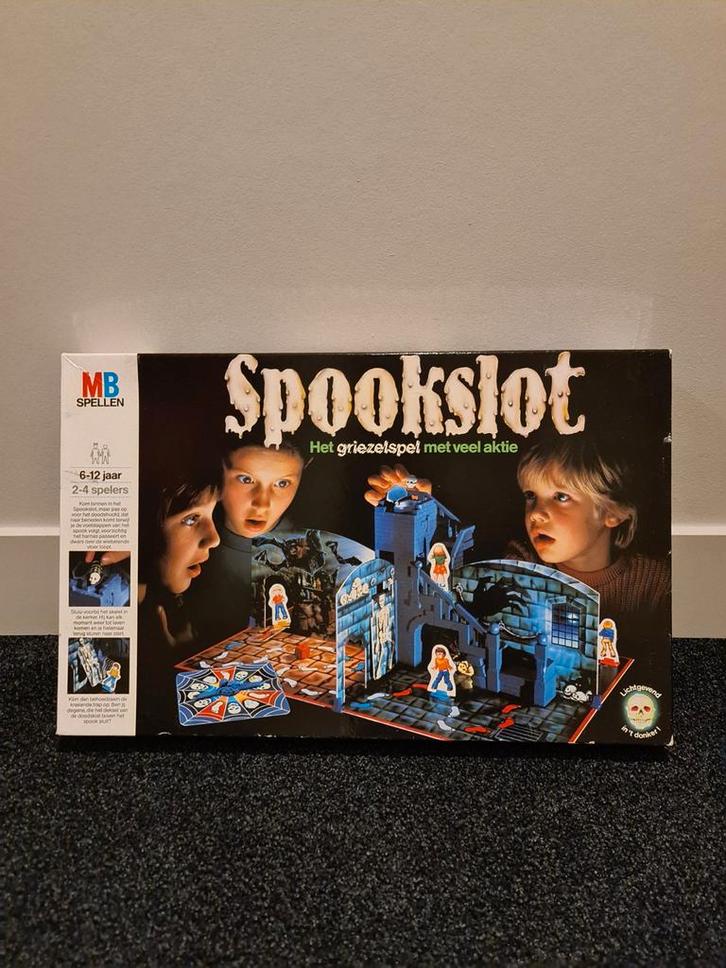Spookslot bordspel - MB Spellen, Hobby en Vrije tijd, Gezelschapsspellen | Bordspellen, Gebruikt, Een of twee spelers, Drie of vier spelers