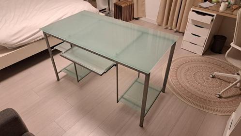 Mooi melkglazen bureau, Huis en Inrichting, Bureaus, Gebruikt, Bureau, Ophalen
