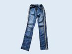 Blauwe skinny spijkerbroek met bies maat 134 ~ TH2028, Meisje, Gebruikt, Ophalen of Verzenden, Broek