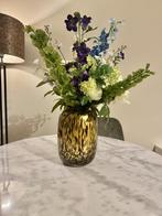 Vase The World Artic Cheetah Gold Vaas M, Overige kleuren, Ophalen of Verzenden, Minder dan 50 cm, Glas