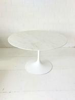 1970s Knoll Eero Saarinen tulip tafel marmer calacatta d120, Huis en Inrichting, Overige materialen, 100 tot 150 cm, 100 tot 150 cm