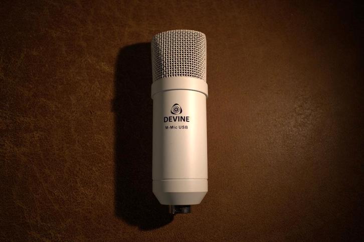 Devine M-Mic USB W condensatormicrofoon wit, Muziek en Instrumenten, Microfoons, Zo goed als nieuw, Overige typen, Ophalen of Verzenden