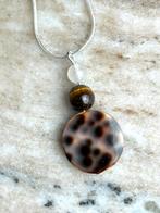 Schelp & tijgeroog ketting, Verzamelen, Mineralen en Fossielen, Ophalen of Verzenden
