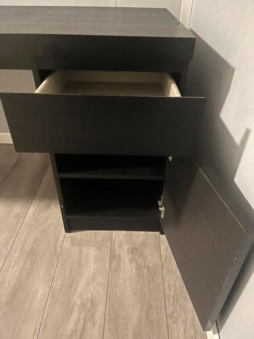 Malm bureau ikea zwart - afbeelding 3