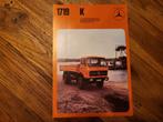 Mercedes 1719 K vrachtwagen folder truck folder, Boeken, Ophalen of Verzenden, Zo goed als nieuw