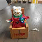 Vintage een duiveltje uit een doosje clown figuur, Ophalen of Verzenden, Gebruikt