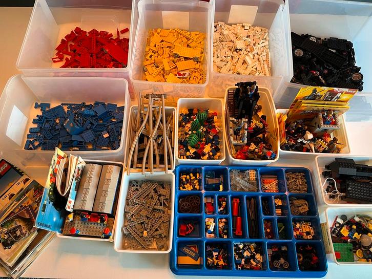 Vintage Lego jaren '80 - Trein, sets, handleidingen, Kinderen en Baby's, Speelgoed | Duplo en Lego, Gebruikt, Lego, Complete set