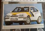Kadett GSI rally  dunne postkaart autokampioen, Ophalen of Verzenden, Zo goed als nieuw, Auto's