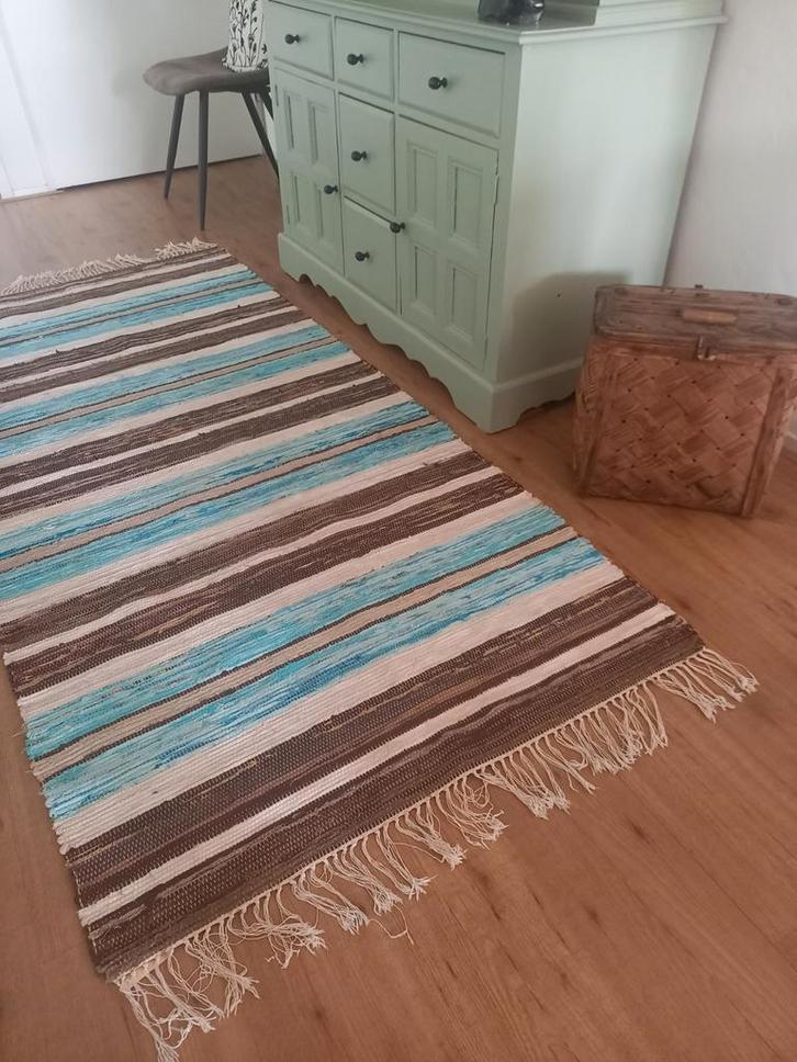 Royale Zweedse loper in mooie kleuren!, Huis en Inrichting, Stoffering | Tapijten en Kleden, Gebruikt, 50 tot 100 cm, 200 cm of meer