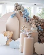 Beige backdrops babyshower verjaardag thema decoratie beige, Ophalen of Verzenden, Zo goed als nieuw, Verjaardag