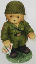 Cherished Teddies Soldier, Ophalen of Verzenden, Zo goed als nieuw, Beeldje, Cherished Teddies