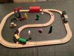 Houten treinbaan, Kinderen en Baby's, Speelgoed | Houten speelgoed, Ophalen, Zo goed als nieuw