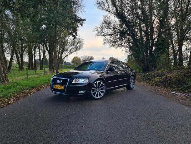 Audi A8 3.0 TDI Quattro 155KW AUT 2009 Zwart Cognac Facelift, Auto's, Audi, Bedrijf, Te koop, A8, 4x4, ABS, Adaptieve lichten