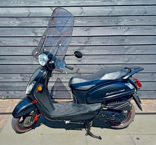 Sym Fiddle II Euro 4 op geel kenteken, Fietsen en Brommers, Scooters | SYM, Zo goed als nieuw, Fiddle, Maximaal 45 km/u, Benzine