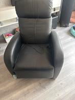 Lederen Relaxfauteuil met Massagefunctie, Huis en Inrichting, Fauteuils, Gebruikt, Minder dan 75 cm, Leer, Ophalen of Verzenden
