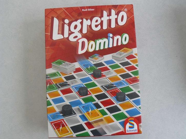 Ligretto Domino van Schmidt., Hobby en Vrije tijd, Gezelschapsspellen | Bordspellen, Zo goed als nieuw, Vijf spelers of meer, Ophalen of Verzenden