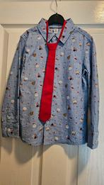 Kerst blouse met stropdas, Ophalen of Verzenden, Zo goed als nieuw, Overige maten