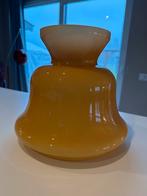 Vintage Glazen Lampenkap, Huis en Inrichting, Gebruikt, Beige, Rond, Ophalen of Verzenden