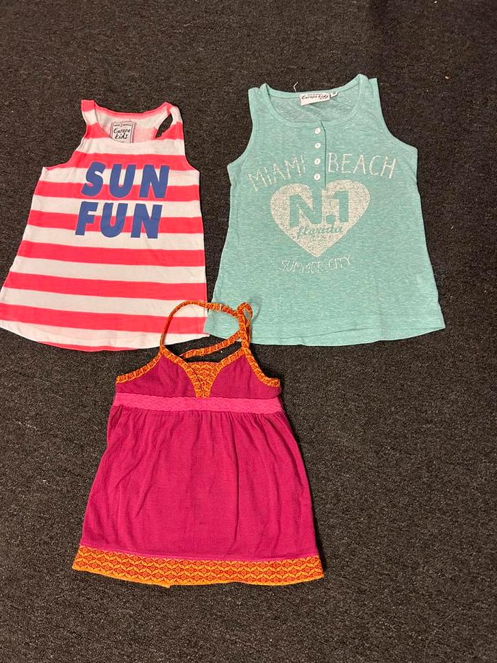 3 mooie topjes maat 110-116, Kinderen en Baby's, Kinderkleding | Maat 110, Zo goed als nieuw, Meisje, Ophalen of Verzenden