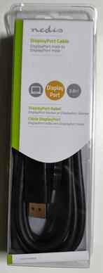 DisplayPort Cable nedis dp 1.2  4K@60hz 2m, Ophalen of Verzenden, Nieuw