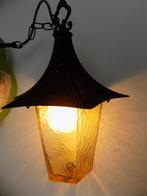 Hanglamp klassieke hanglantaarn antiek brocante metaal, Huis en Inrichting, Ophalen of Verzenden, Gebruikt
